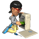 นักวิทยาศาสตร์คอมพิวเตอร์ ภาพเคลื่อนไหว-gif